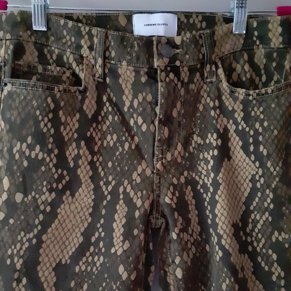 NWT Current | Elliott python print skinny crop jeans - Picture 16 of 16